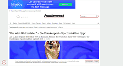Desktop Screenshot of frankenpost.de